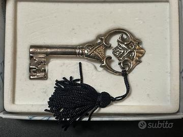 Chiave portafortuna Laurea in Argento by Masini
