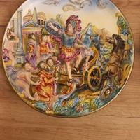 Coppia piatti in ceramica Capodimonte anni '70