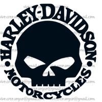 HARLEY DAVIDSON TESCHIO adesivo moto