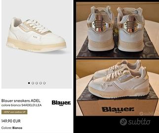 Sneakers Blauer donna in pelle n 37 nuove  trattab