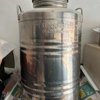 Fusto per olio 50 litri in acciaio inox