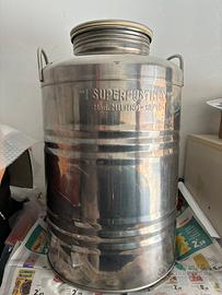 Fusto per olio 50 litri in acciaio inox