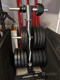 Set 200kg dischi bumper Lacertosus
