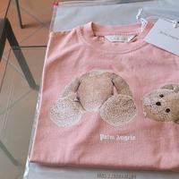 Palm Angels kids felpa con stampa teddy bear