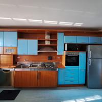 Cucina SCIC con fornello/lavelli inox integrati