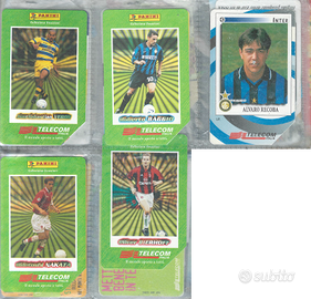 Pz.5 schede telefoniche italiane rare calciatori