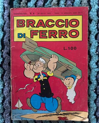 Braccio di ferro n. 9/1969 numero giornalino fume