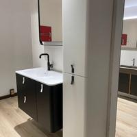 MOBILE BAGNO NERO OPACO CON COLONNA