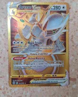 Arceus V Astro Gold  Rara Segreta 184/172