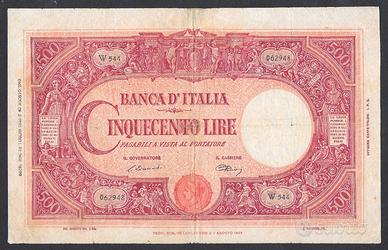 Banconota 500 lire del 1946 repubblica