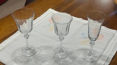 Set bicchieri cristallo vintage anno 1992