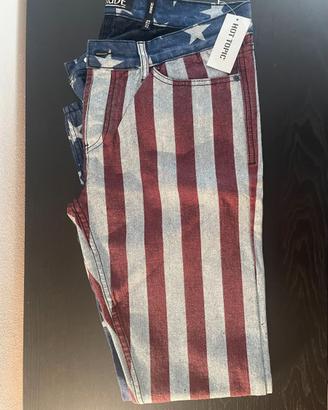 XXX RUDE by Hot Topic – Jeans USA Flag nuovi