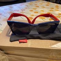 Occhiali da sole Vans,pieghevoli,con custodia,nuov