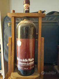 Magnum 5 litri vino chianti 1987 rocca delle macie