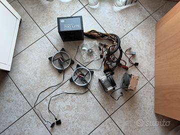 componenti PC. Ventole, dissipatori, alimentatore