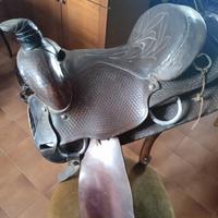 Sella americana + testiera + sottopancia e copri