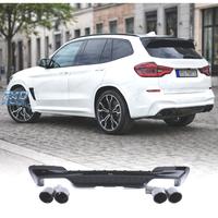 DIFFUSORE BMW X3 G01 LOOK M PERFORMANCE NERO LUCID