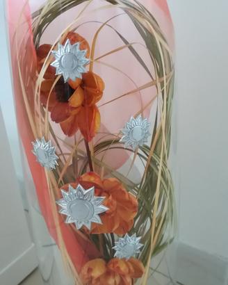 Vaso in vetro trasparente