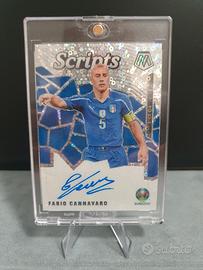 Fabio Cannavaro Autografo - Panini Mosaic UEFA Eur