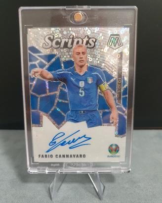 Fabio Cannavaro Autografo - Panini Mosaic UEFA Eur