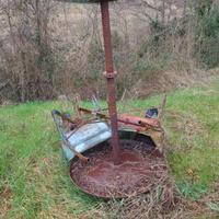 Vecchio torchio per uva