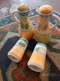 Set 4 pezzi olio e sale