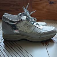 scarpe Nero Giardini argento