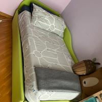 Letto singolo imbottito