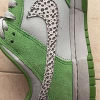 🌿 Nike Dunk Low Safari Swoosh "Chlorophyll" Green
