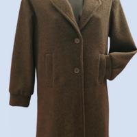 Cappotto in tweed verde militare 