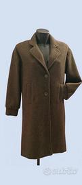 Cappotto in tweed verde militare 