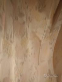 Tende raso a fiori rosa