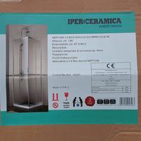 vetro doccia 90cm scorrevole