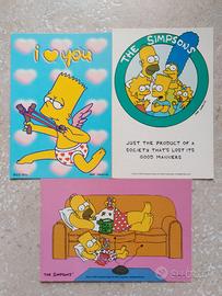 📌CARTOLINE THE SIMPSONS ORIGINALI ANNI 90