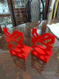 Fermalibri metallo books decorativi