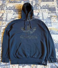 Felpa Adidas Originals Blu Scuro Cappuccio Camo