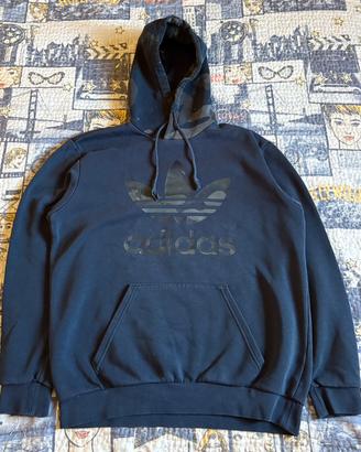 Felpa Adidas Originals Blu Scuro Cappuccio Camo
