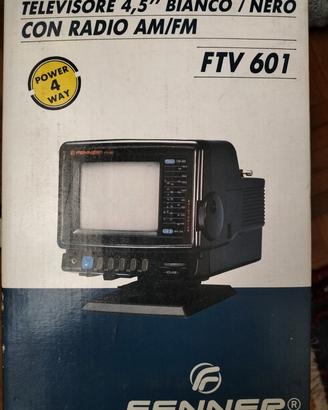 televisione 4,5" bianco/nero con radio