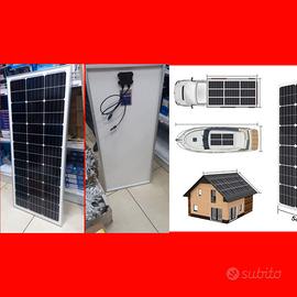 PANNELLO 100w SOLARE IMPIANTO  FOTOVOLTAICO  CASE 