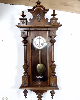 176429 Antico orologio a pendolo funzionante
