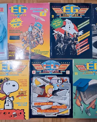 Lotto 7 Riviste EG Computer Video Games 1984-1986