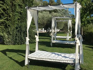 N 3 baldacchini/sedute da giardino