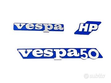 VESPA PK 50 HP V FL N FL2 TARGHETTE VESPA BLU PER 