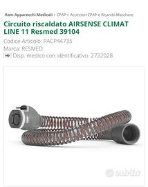 Circuito riscaldato AIRSENSE CLIMAT LINE 11 Resmed