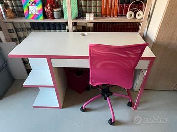 Scrivania studio per bambina/ragazza