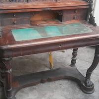 SCRITTOIO LOMBARDO D' EPOCA CARLO X DEI PRIMI 800