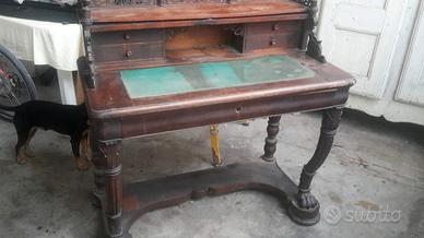 SCRITTOIO LOMBARDO D' EPOCA CARLO X DEI PRIMI 800