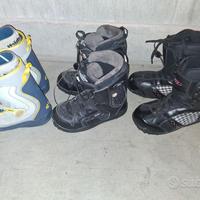 Sci+scarponi fondo/discesa/snowboard