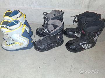 Sci+scarponi fondo/discesa/snowboard