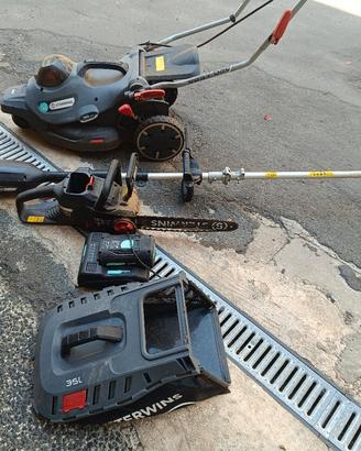 Set di attrezzi da giardino sterwins con batteria